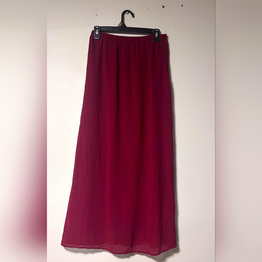 Maroon Maxi Skirt Forever 21 Size XS